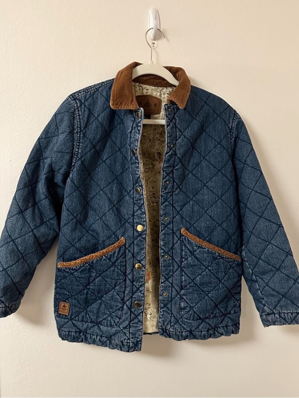 Vintage Ralph Lauren quilted denim barn jacket